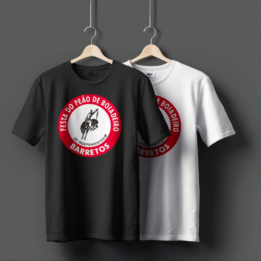 Camiseta Festa Peão Barretos Oficial 2025 Peão Rodeio Cowboy Country Boiadeiro Promoção