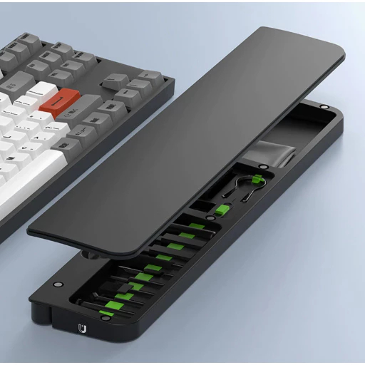 Kit De Limpeza 20 Em 1 De Teclado De Computador Escova Fones De Ouvido Ferramentas Extrator De Chaveta Preto