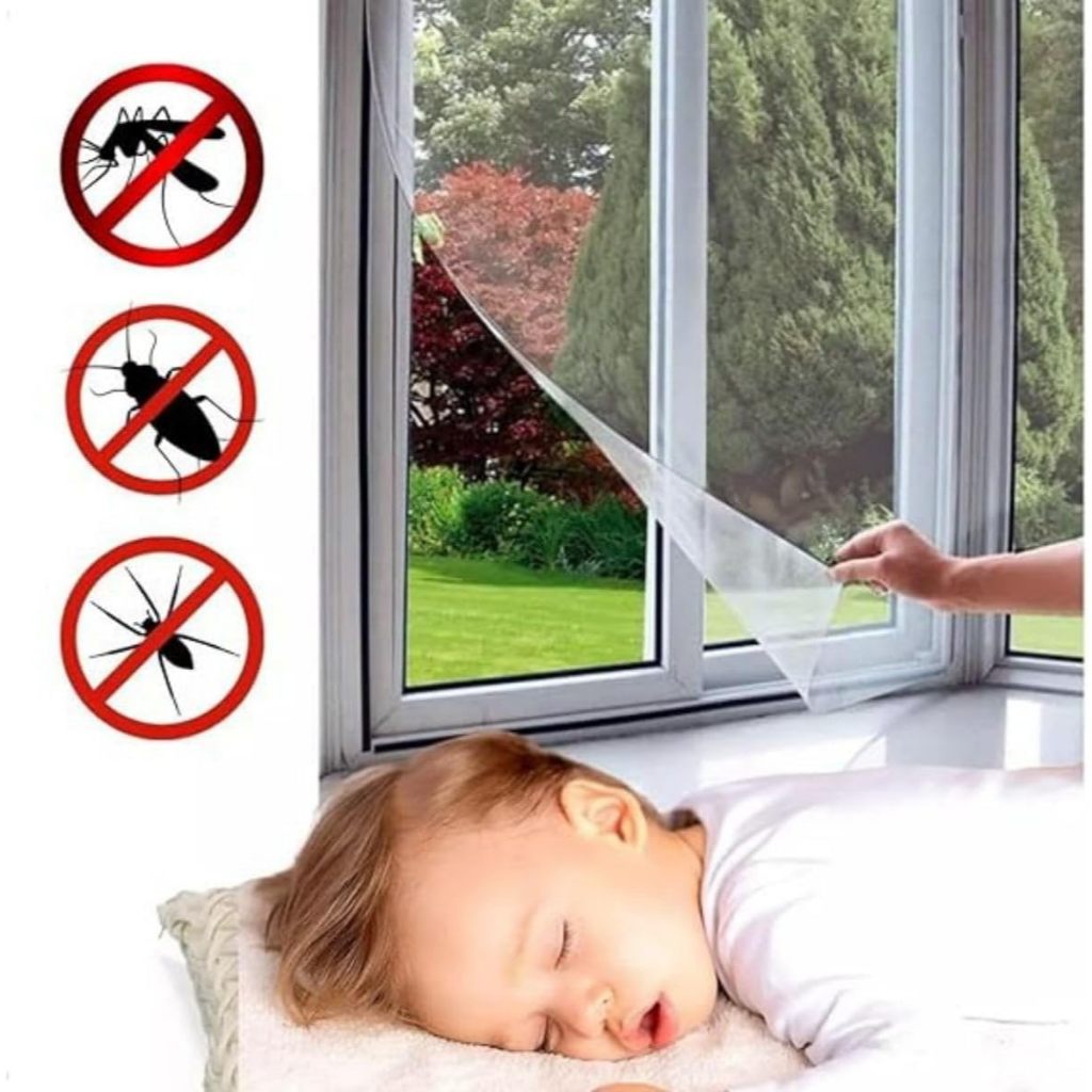 Tela Mosquiteira Janela 65x85cm Anti Insetos Não Desce Não desliza Proteção Ar Livre ENVIO IMEDIATO