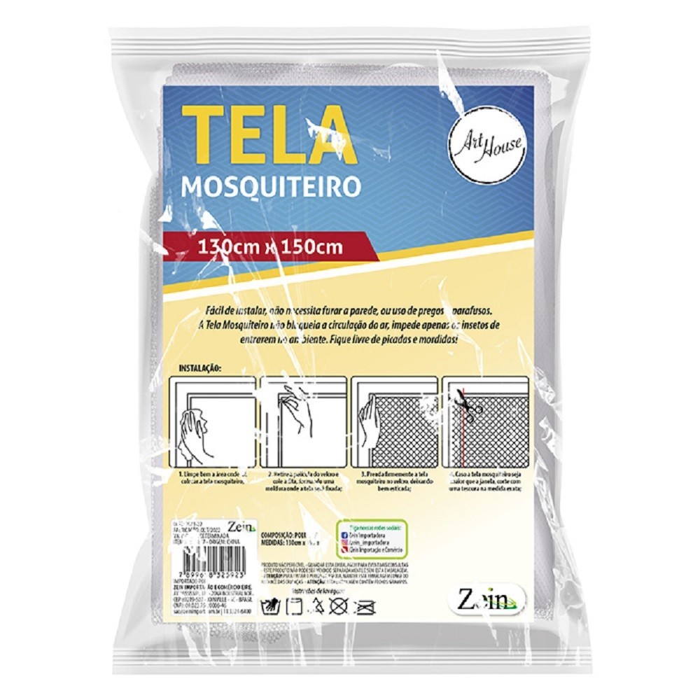 Tela Mosquiteiro para Janela Anti Inseto Pernilongo Mosquito Proteção Casa Quarto