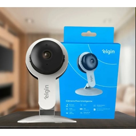 Câmera Fixa Inteligente Branca Wi-fi Full Hd Com Auto Falante 1080p - Elgin