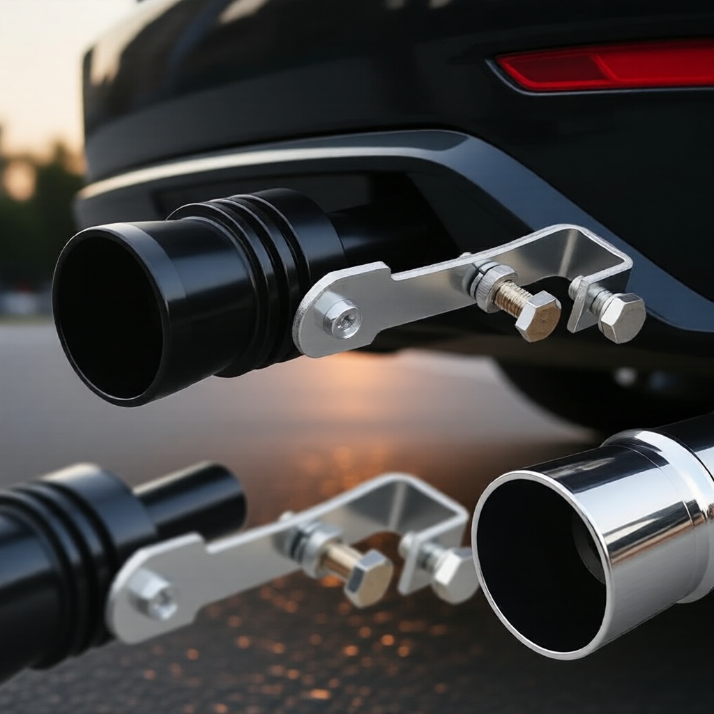Simulador de Apito Turbo de Tubo de Escape Universal para Veículo Turbmuffler
