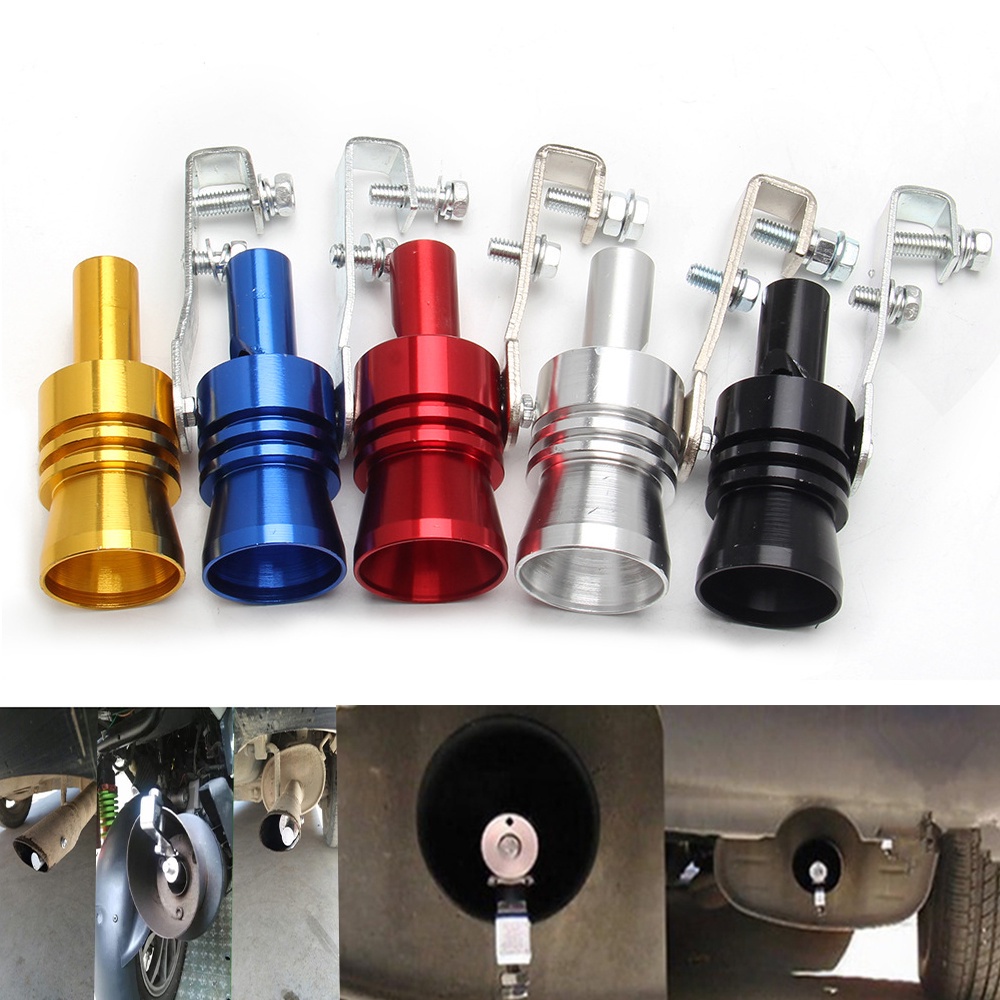 Turbo Universal Simulador De Som Apito Tubo De Escape Do Carro Veículo Silenciador S/M/L/XL