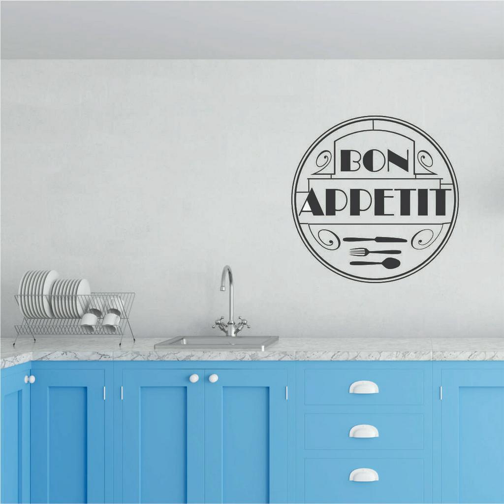 Adesivo De Parede Decorativo Cozinha Bon Appetit