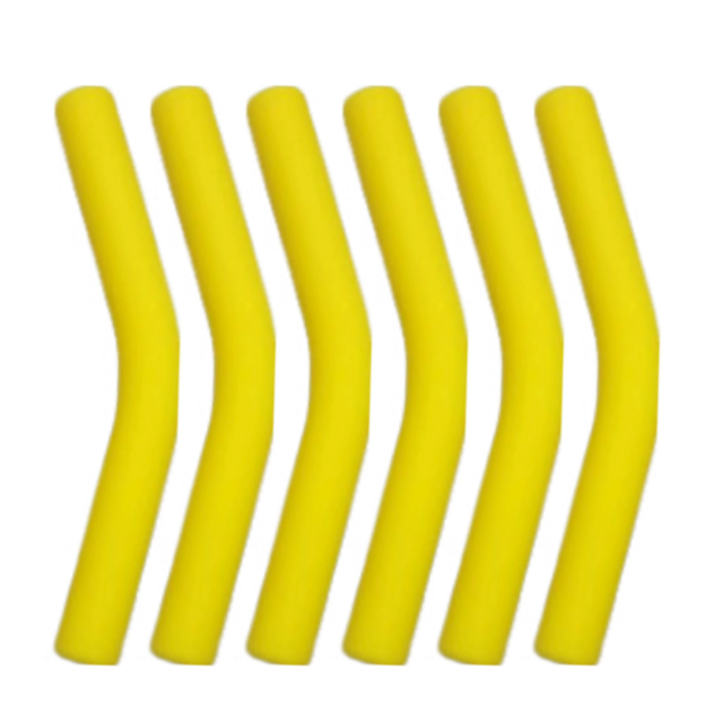 Eco-friendly Metal Straw Lids Reusable Silicone Tip 6pcs Tips Flexible Food Grade Covers for Stainless Steel Straws for Hydraflow