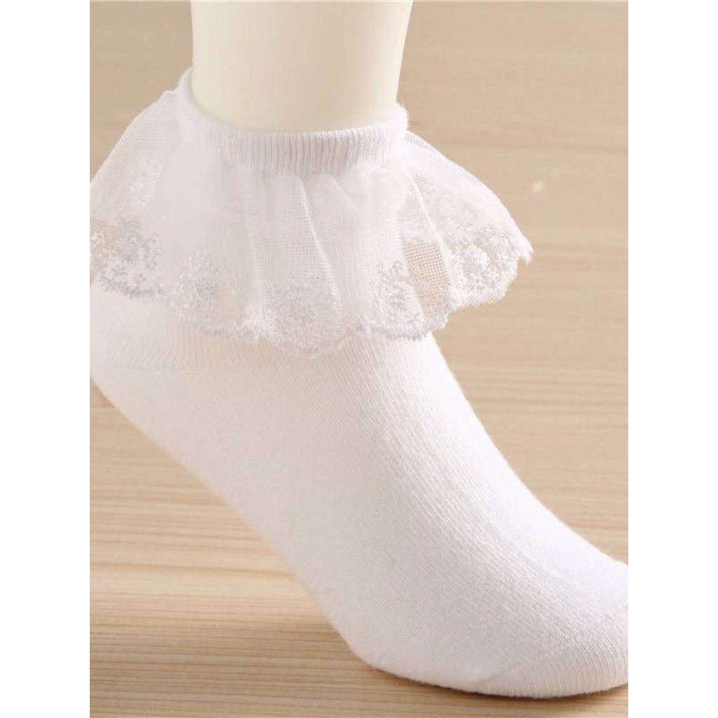 Dankai crianças meias de regulação latina rendas princesa meias de renda meninas dança meias de algodão rendas bra