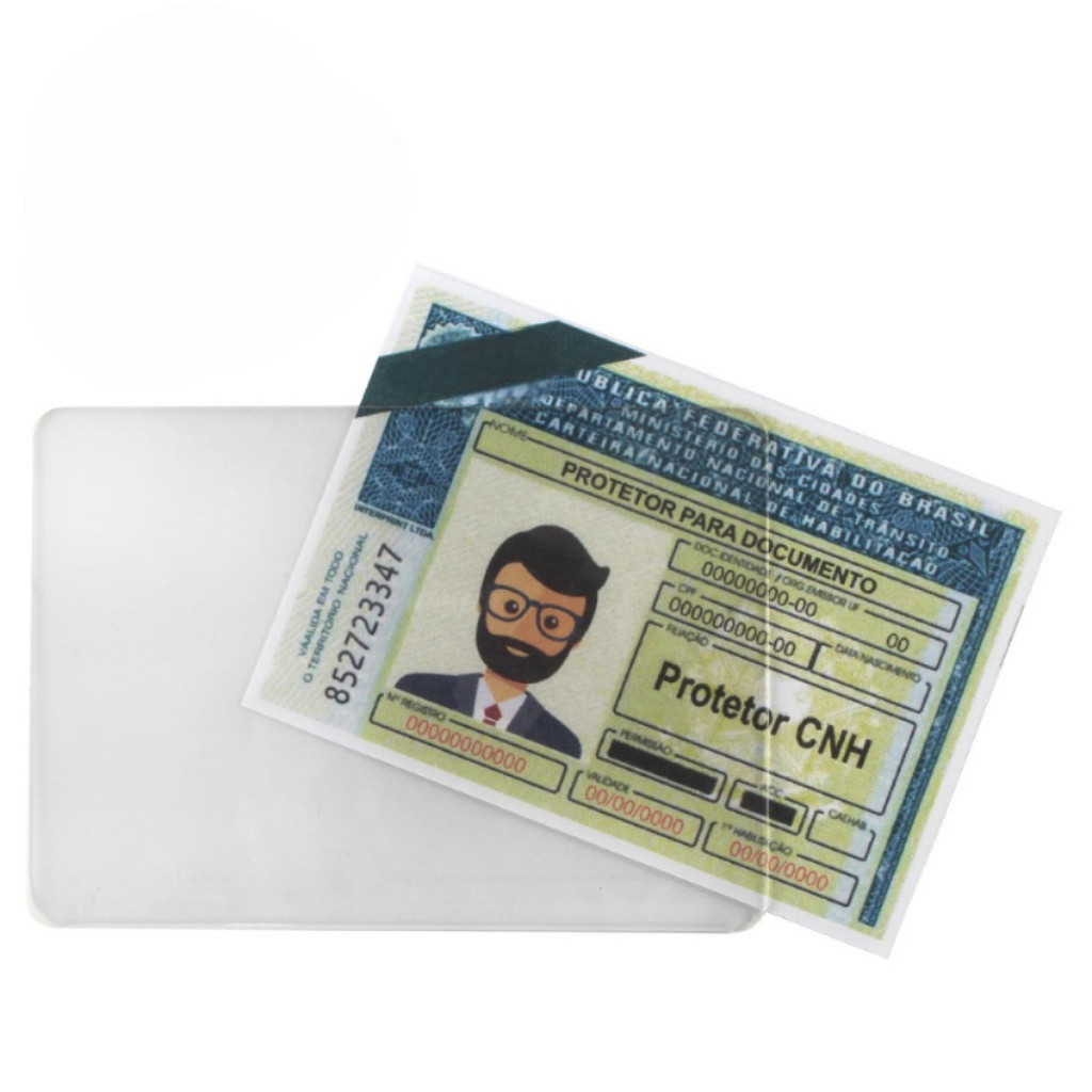 Capa Porta CNH Proteção De Documentos Cartão de Crédito SUS