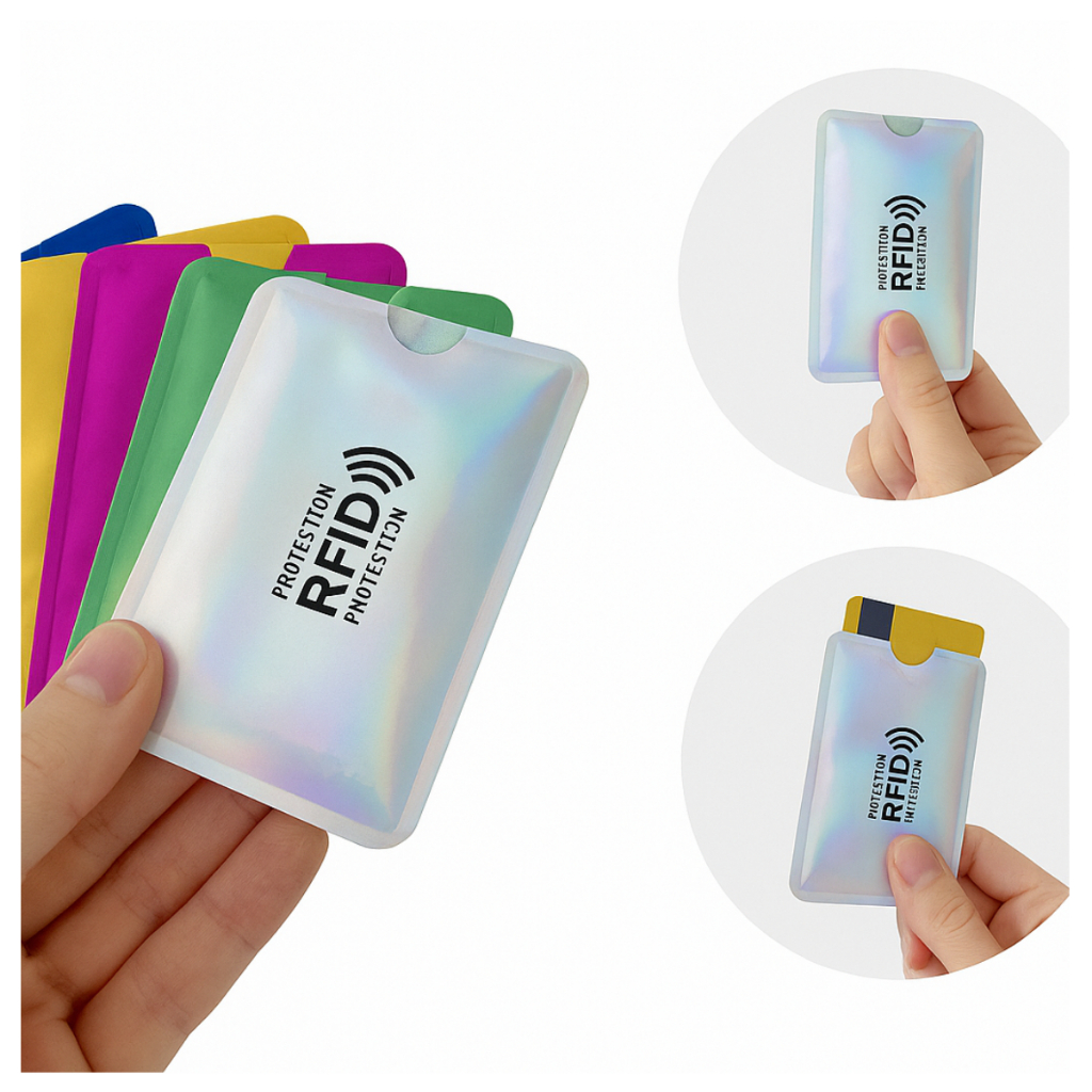 Kit 10un Capa Bloqueador de Wi-Fi Aproximação Protetor Cobrança De Cartão Bancário Anti Furto
