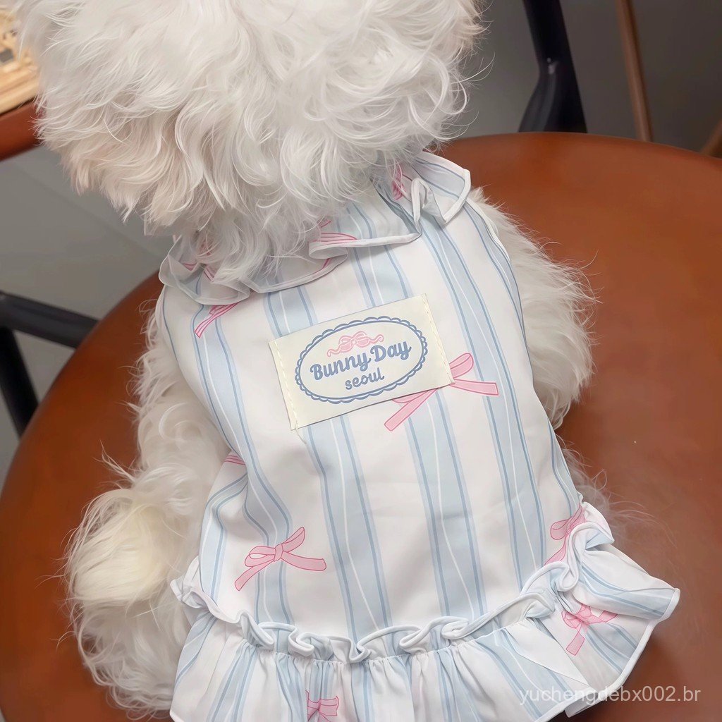 Roupa Fina para Cães e Gatos Teddy Bichon Pet Puppy Princess Small Poodle 7.21 GKNC