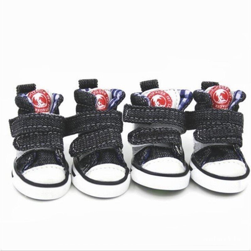 Pet Dog Shoes for Small large Dogs Blue Sneakers Puppy Cat Classic Canvas Boots Teddy Pomeranian Anti-slip Comfortable S
