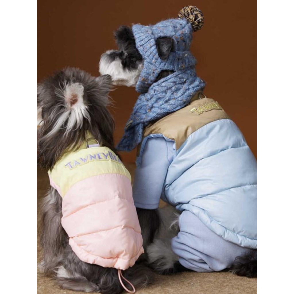 Tony Bear Puppy Down Jacket Schnauzer Teddy Bichon Yorkshire Cat Colete sem mangas estilo outono inverno