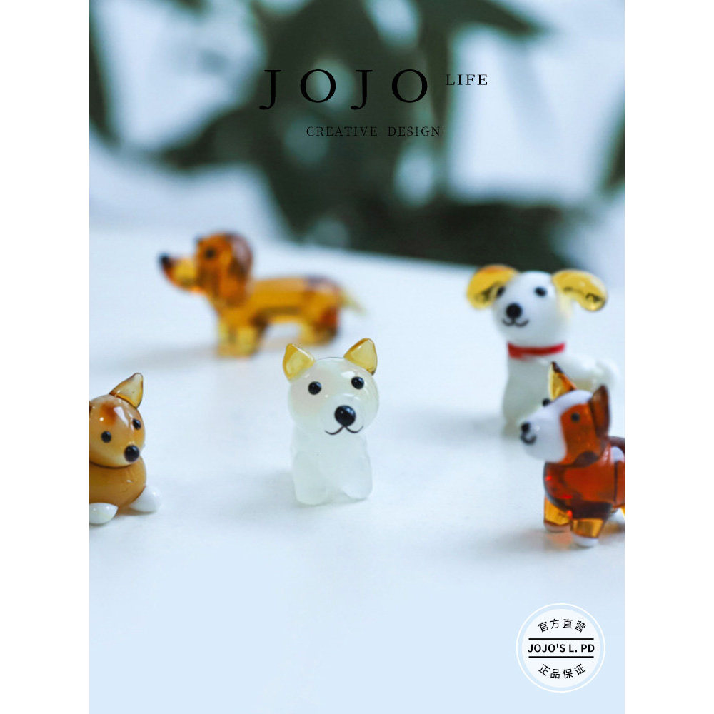 JOJO ''SL. PD. série. Decorações de animais Teddy Corgi Shiba Inu Pomeranian Puppy | Grau grau grau grau grau grau grau