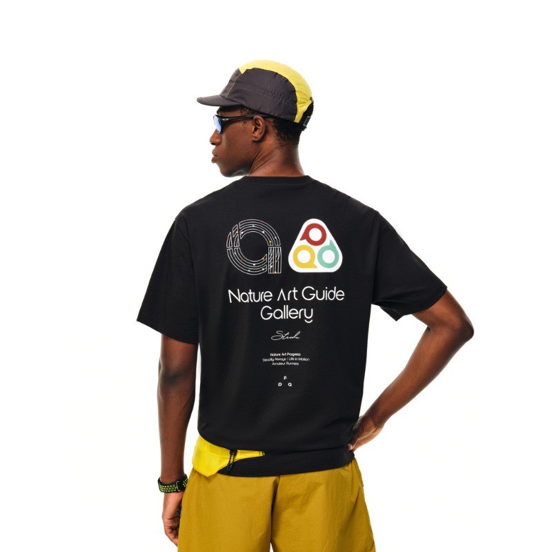 Estoque Pronto FPA Runway Triangle Cor Contrastante COOLMAX Sports Manga Curta Nova Respirável Estampada Gola Redonda Ma