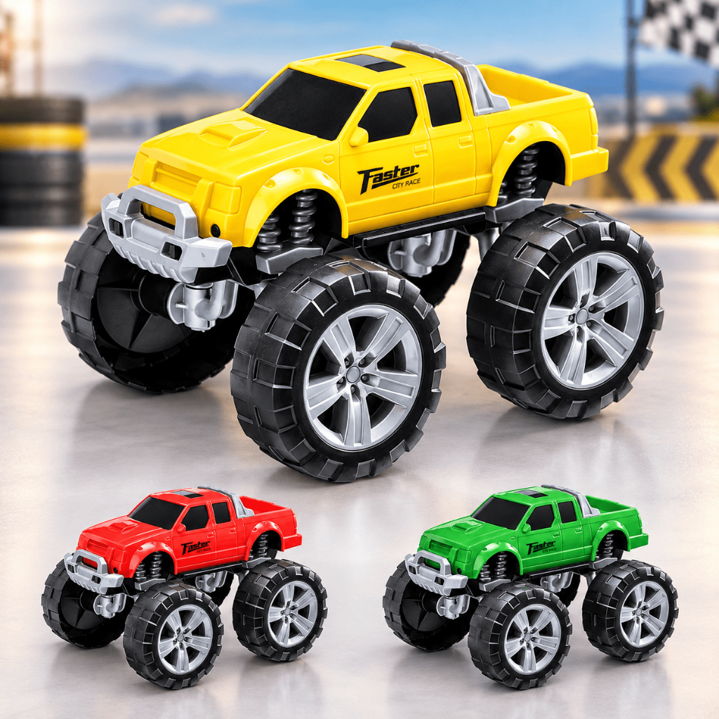 Brinquedo Carro Monster Faster Truck Pick Up OFF Road Caminhonete