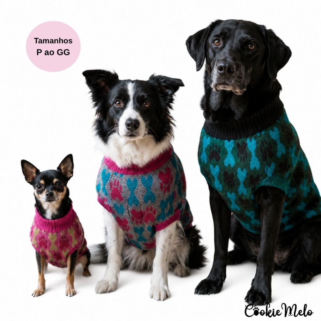 Roupa Pet Inverno Cachorro Pequeno Médio Grande Roupinha Quente Envio Imediato