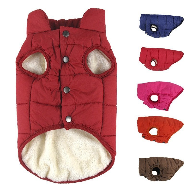 Roupa de inverno para animais de estimação, casaco para cães espesso e quente para cães pequenos, médios e grandes, adeq