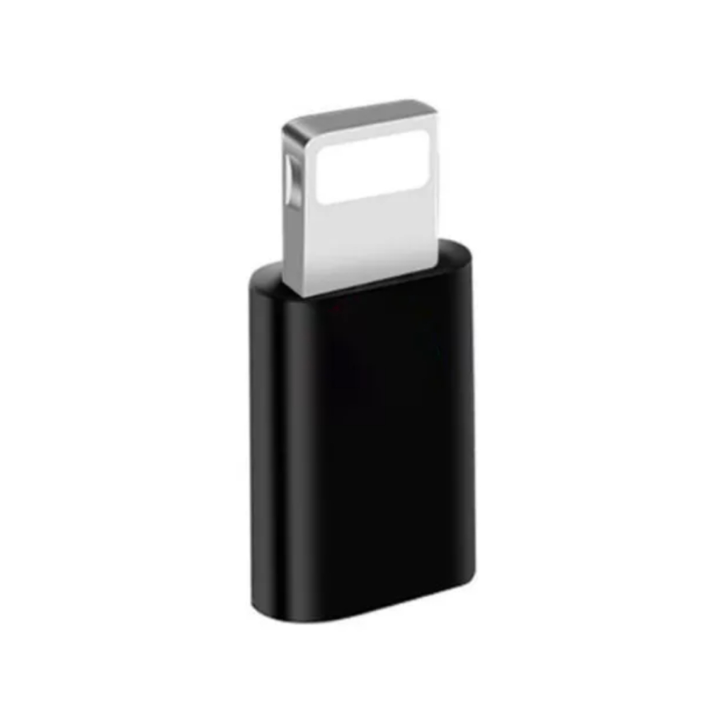Adaptador Conversor Micro Usb Femea P/ Lightning Iphone Macho Compativel Celular Pro Max 7 8 X 11 12