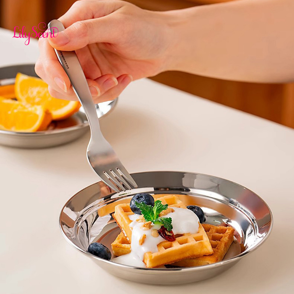 Shatterproof Kids Plate Stainless Steel Divided Baby – Food-grade Toddler Tray with Compartments Unbreakable for for S