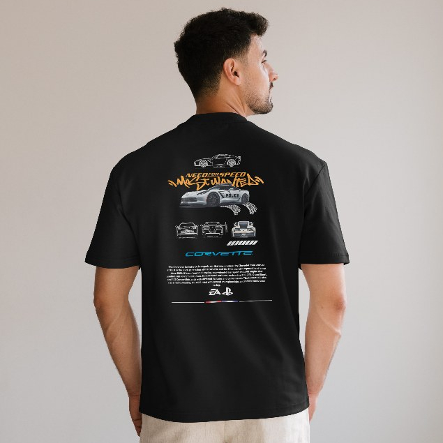 Camiseta Masculina Feminina Gamer Need for Speed  Corvette- 100% Algodão Cores