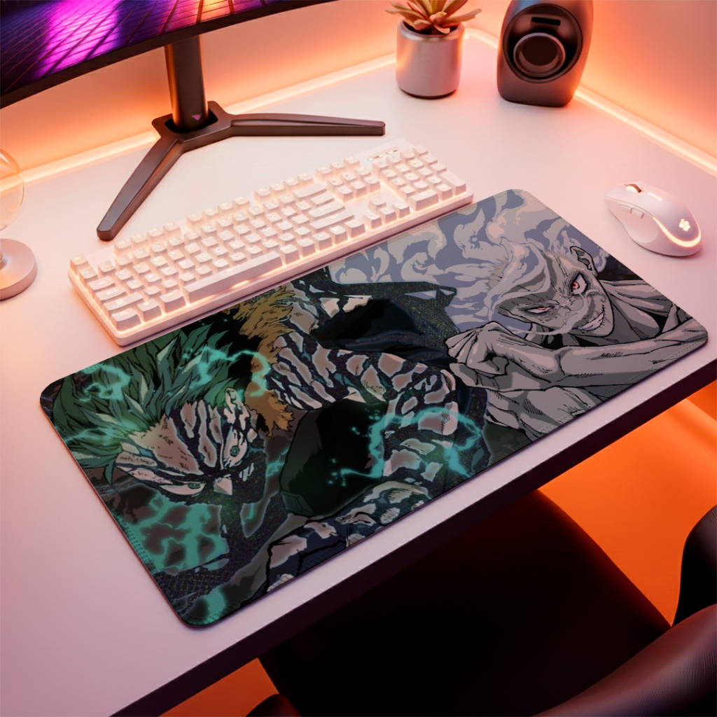 Mouse Pad Speed Gamer Antiderrapante Liso Sem Relevos Com Bordas Costurdas e Perssonalização De Anime 100% Exclusiva