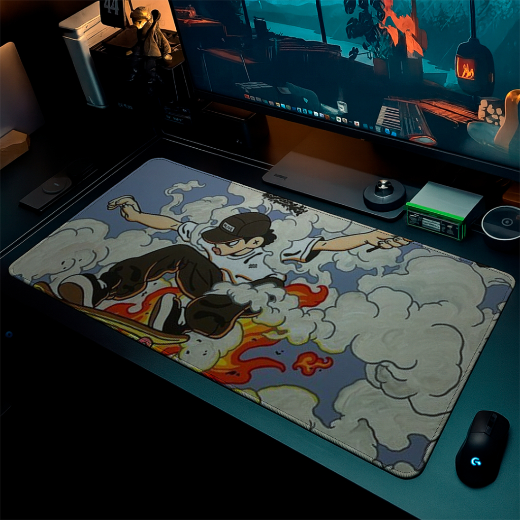 MousePad Gamer Speed Antiderrapante Liso Sem Relevos Com Bordas Reforçadas Com Perssonalização Streetwear 100% Exclusiva