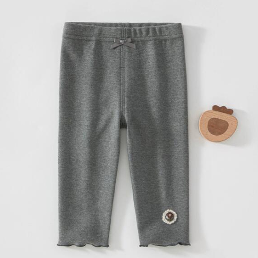 Bebê Menina Leggings Cor Sólida Algodão Primavera Outono Roupas Escolares Para Meninas Casual Uso Diário Calças Da Crian
