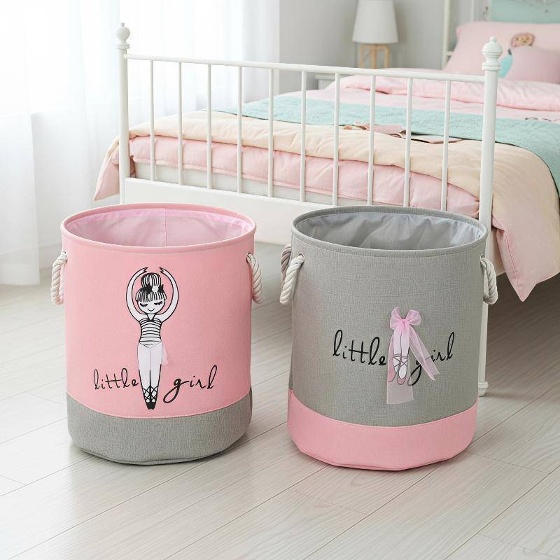 Rightrous Bonito Macio Meninas Tecido Armazenamento Buet 1 Pçs Multi-Cena Cesta De Para Brinquedos Roupas Diversos Crian