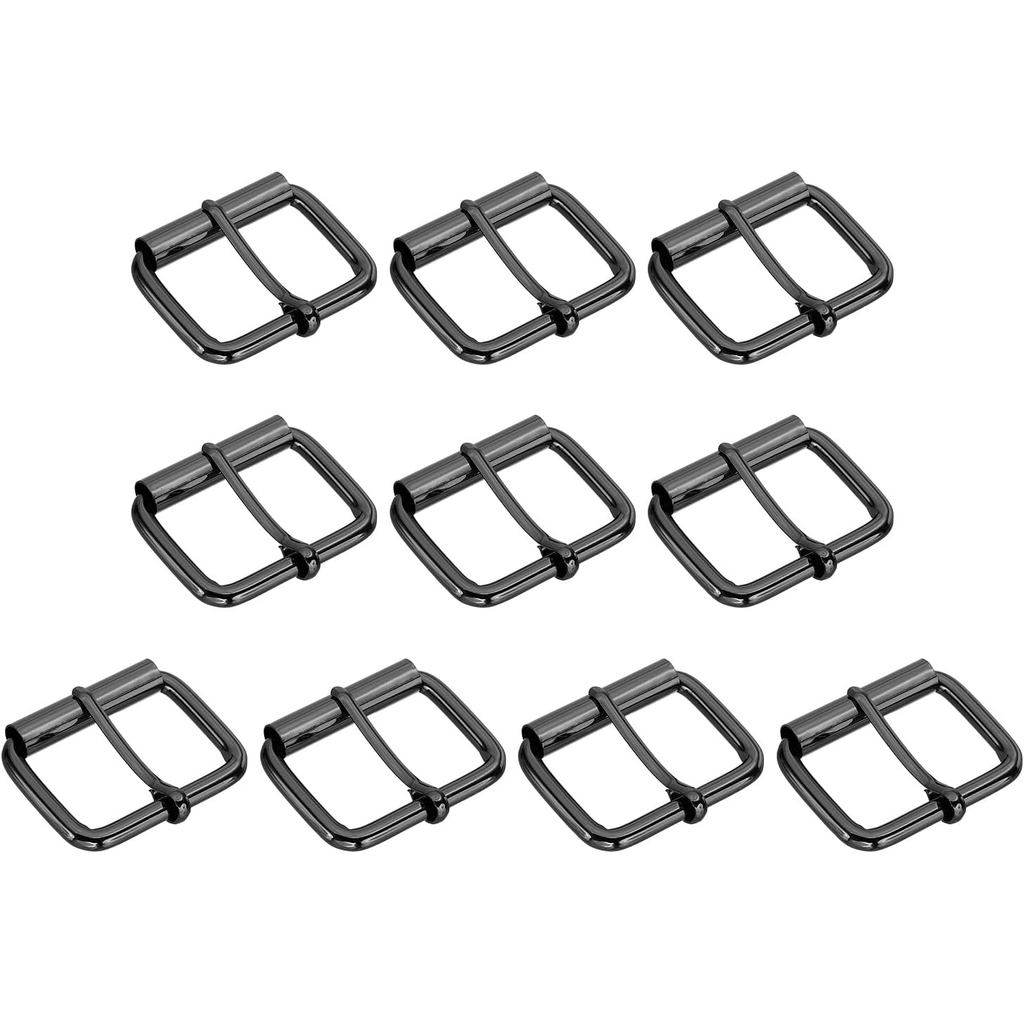 PATIKIL Metal Roller Buckle, 10Pcs 1.5 Inch (38mm) Belts Hardware Multi-Purpose Pin Buckles for Bags Leather Belt Strap