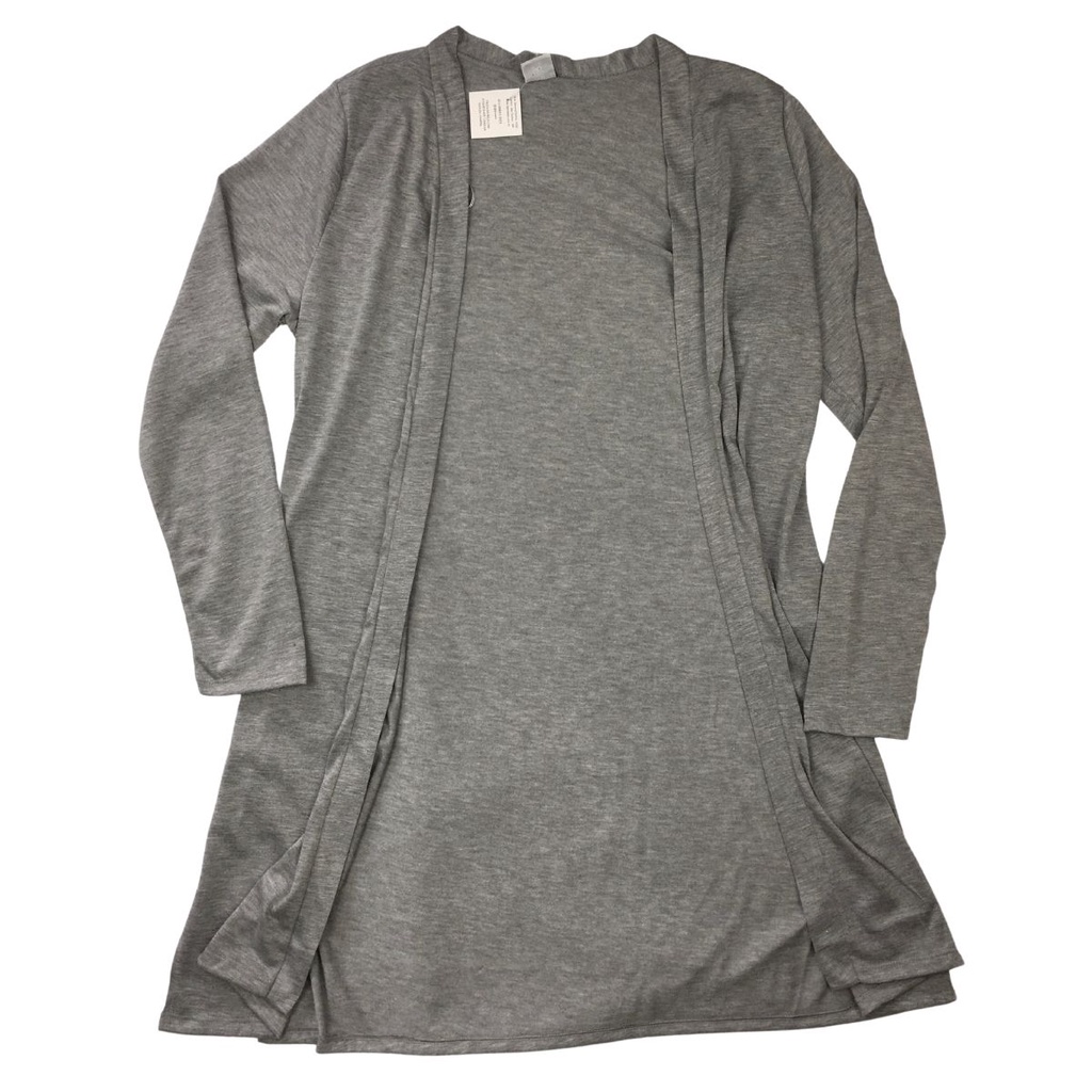 Cardigan Tricot Malha Manga Longa Comprido Overcoat