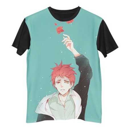 Camisa Camiseta Anime Kuroko No Basket Akashi Flores G1123