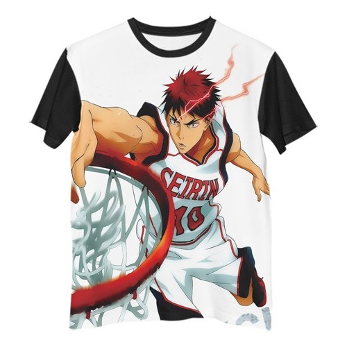 Br Camisa Camiseta Anime Kuroko No Basket Taiga Kagami G1145