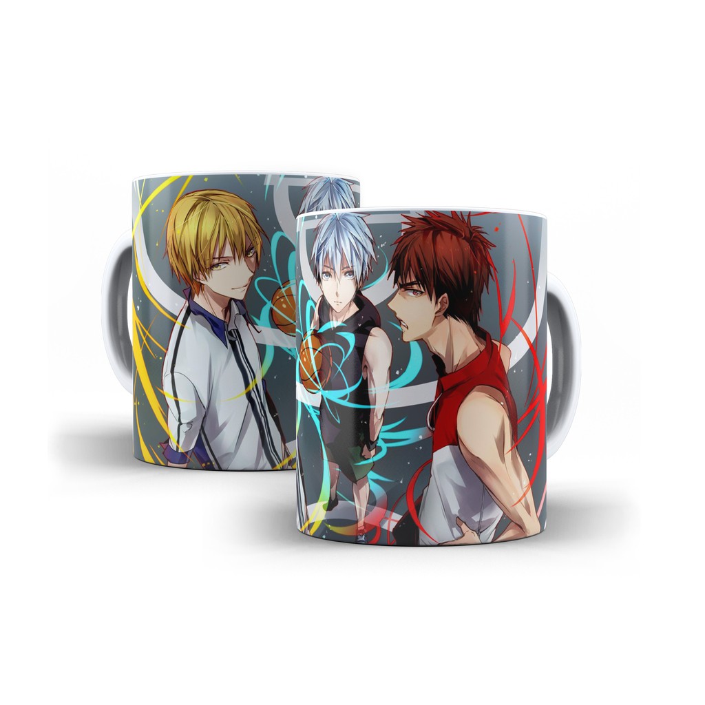 Caneca Branca De Cerâmica Kuroko's Basketball Anime Mod 01