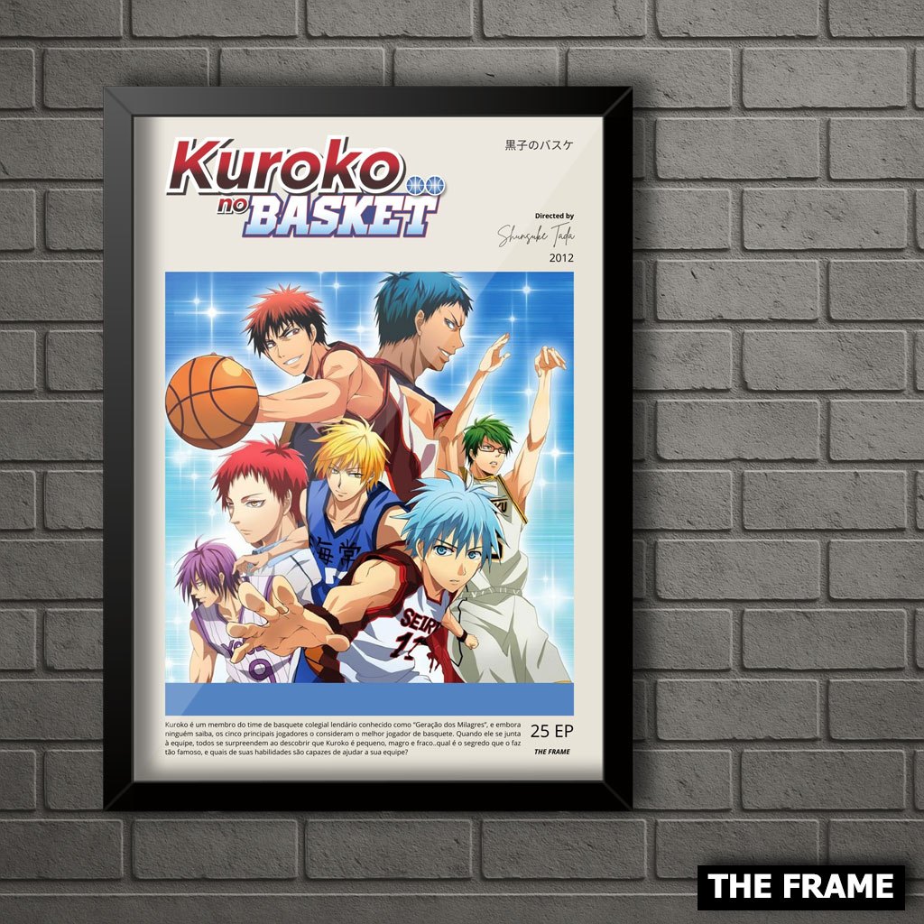 Quadro Decorativo A4/A3 Anime Kuroko no Basket