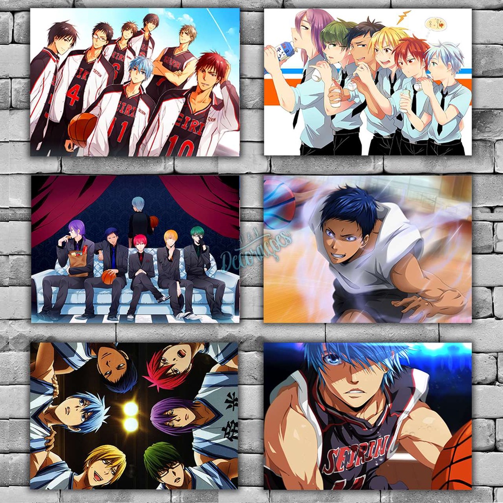 Placas Decorativas Quadros Kuroko No Basket 01 a 15 - Animes