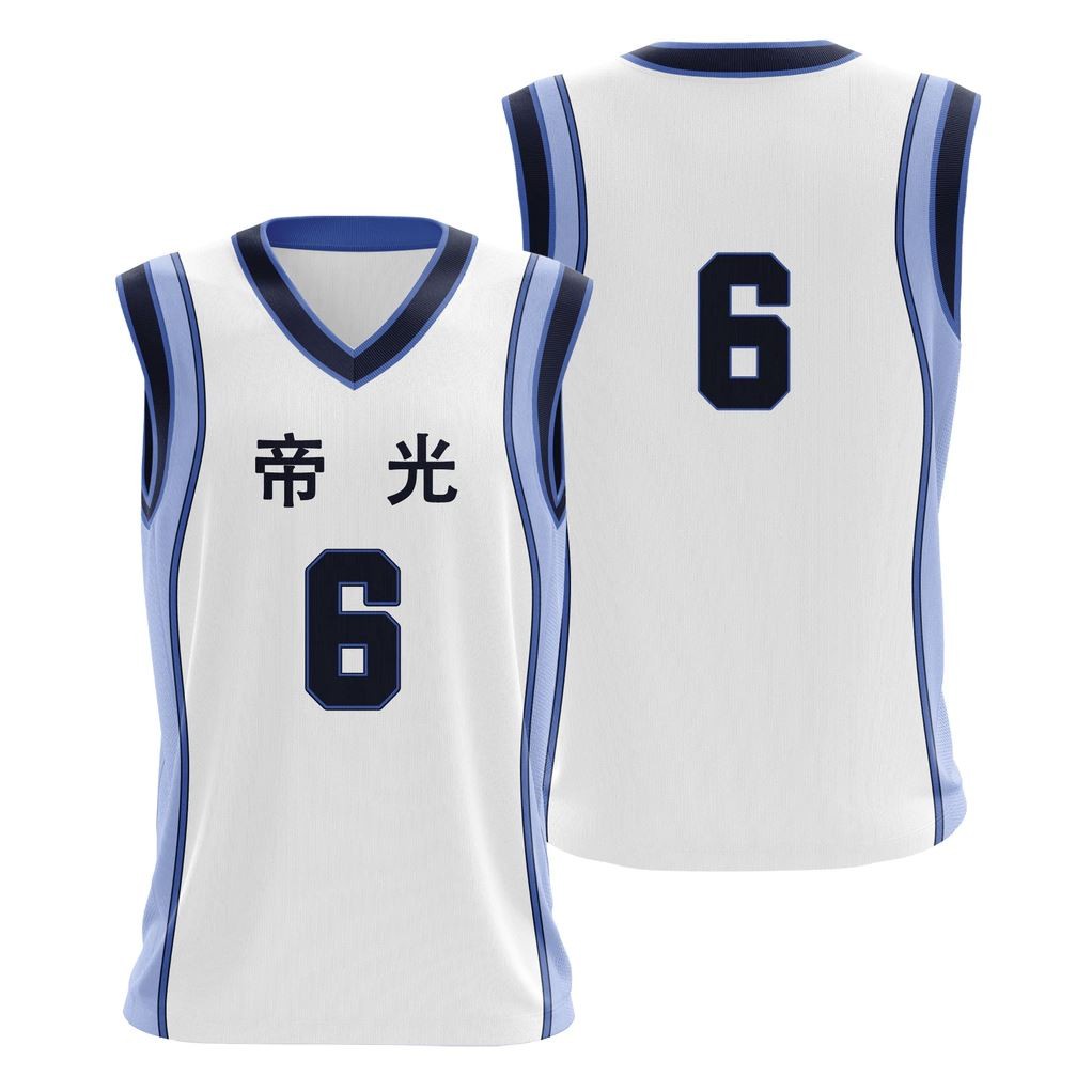 Camiseta Regata Unissex Uniforme Teiko Anime Kuroko no Basket Número Personalizável