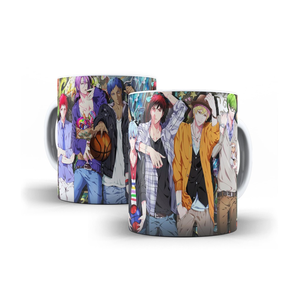 Caneca Branca De Cerâmica Kuroko's Basketball Anime Mod 13