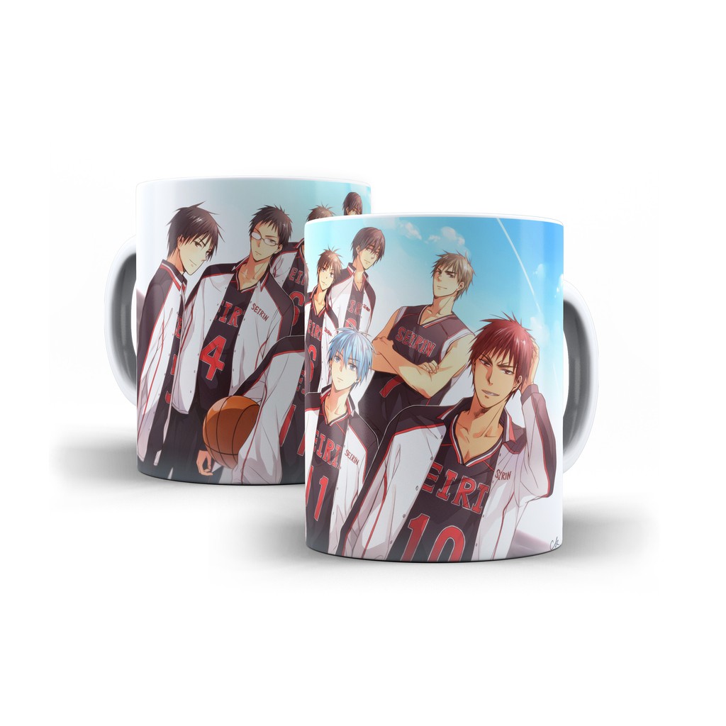 Caneca Branca De Cerâmica Kuroko's Basketball Anime Mod 03
