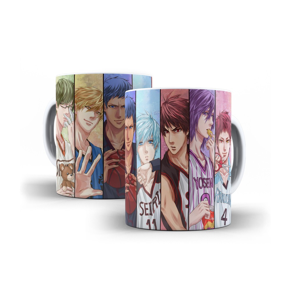 Caneca Branca De Cerâmica Kuroko's Basketball Anime Mod 05