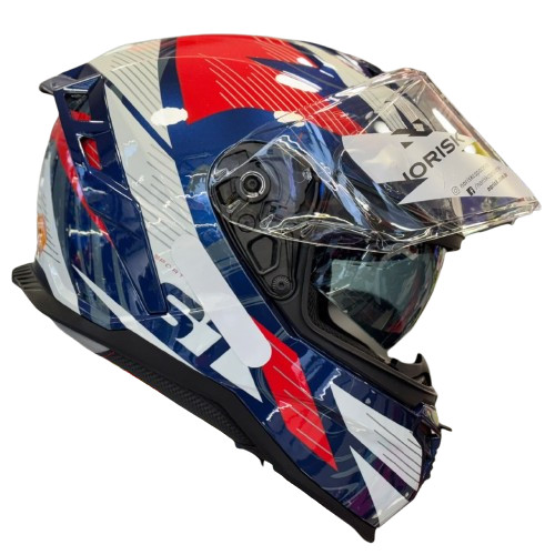 Capacete Norisk Strada 2 St Wht/blu/red