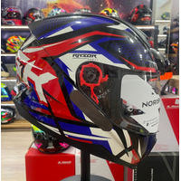 CAPACETE NORISK RAZOR SHARP BLUE/RED