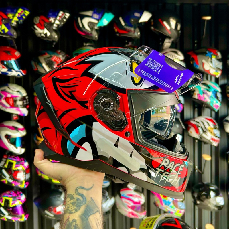 CAPACETE RACE TECH VOLT - FERA RED