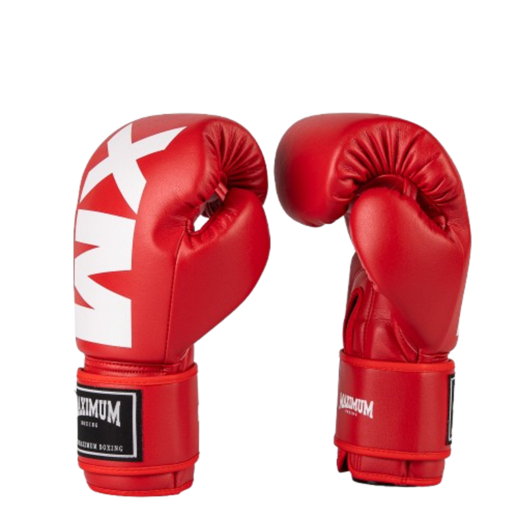Luva para Muay Thai e Boxe Linha Iniciante MXM Red Marca Maximum