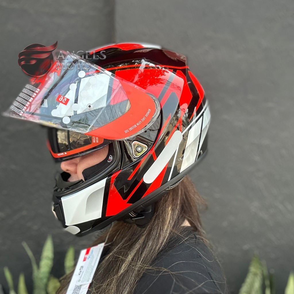 Capacete LS2 FF397 Vector FT2 Kripton Black Red White