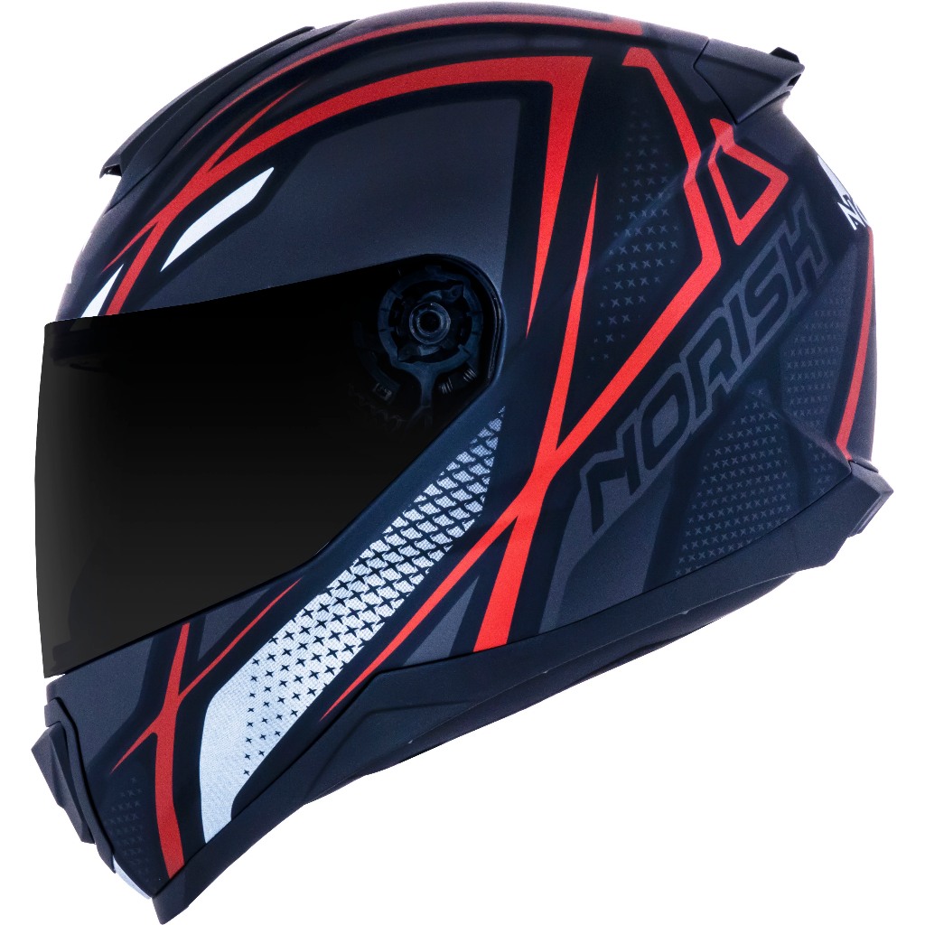 Capacete Norisk Razor Ninja Matte Blk/Tit/Red