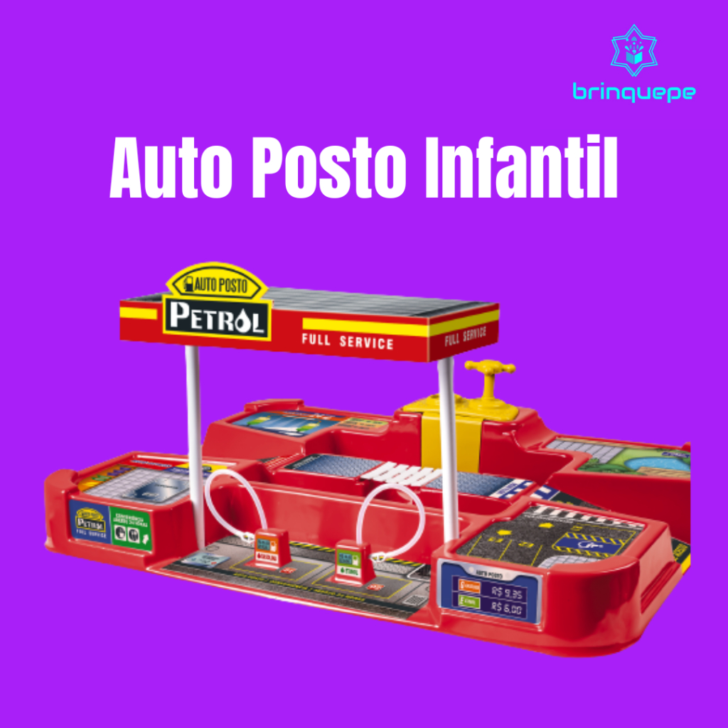 Auto posto infantil: Lava moto interativo- Brinquedos e presente infantil para crianças (638)