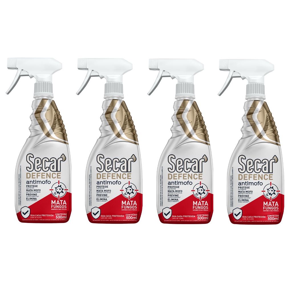 Spray Anti Mofo Secar Defense 4un x 500ml