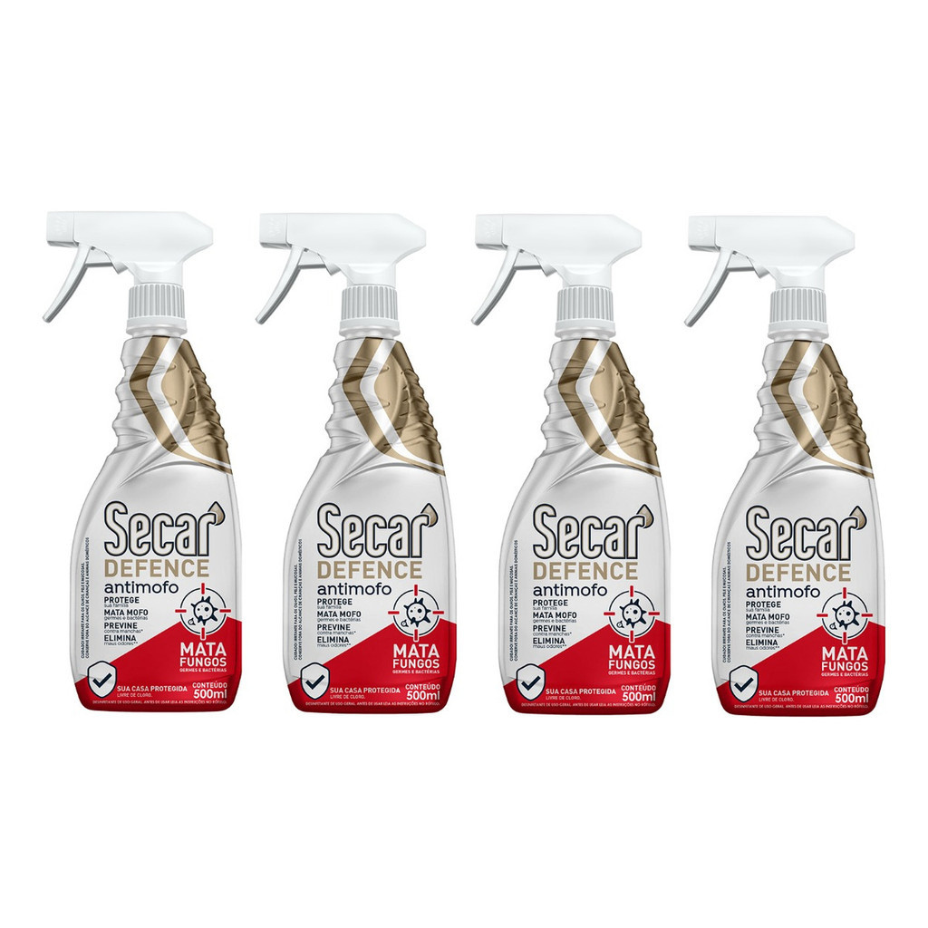 Spray Antimofo Secar Defense 4un x 500ml