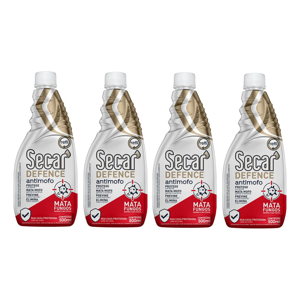 Spray Anti Mofo Secar Defense 4un x 500ml