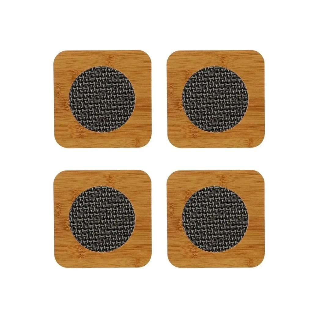 DESCANSO DE PANELA 14,5CM 4 UNIDADES -RESISTENTE ELEGANTE E NATURAL