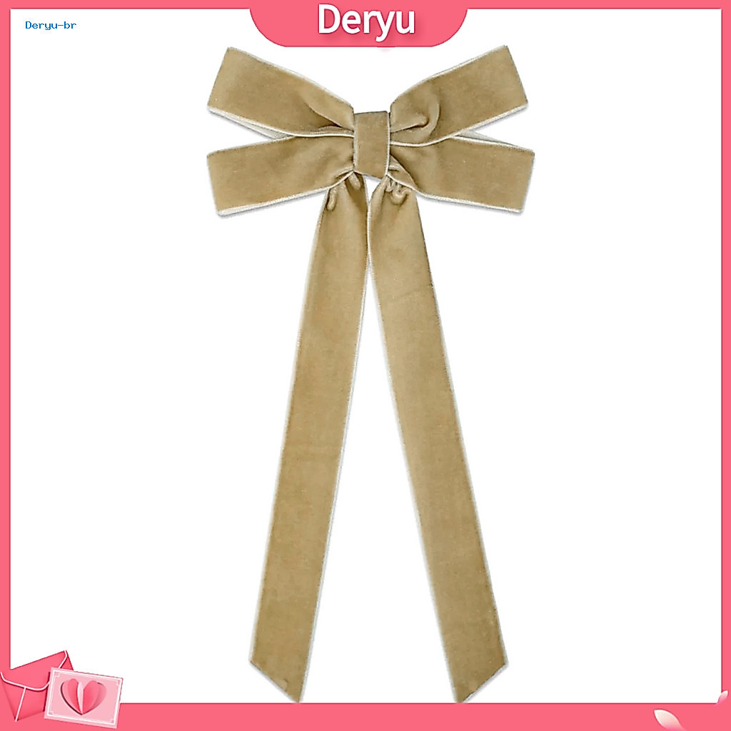 Velvet Bow Decorations Elegant Holiday Home Accents Ribbon Christmas Pendant Retro Style Flannel Ornament for Wedding Pa